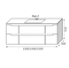 Тумба MARSAN MARTIN NEW 1500 Варіант №2 без умивальника/без стільниці MARTIN-NEW-V2-T1500 фото 2