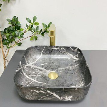 Умивальник (раковина) VBI ALGHERO BLACK ONYX MATT накладний VBI-013303 VBI-013303 фото