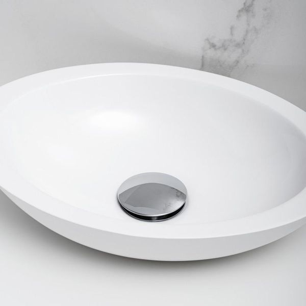 Донный клапан для раковины YOKA CLICK-CLACK CHROME без перелива BK.POP-14-BP-CHR фото